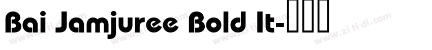 Bai Jamjuree Bold It字体转换